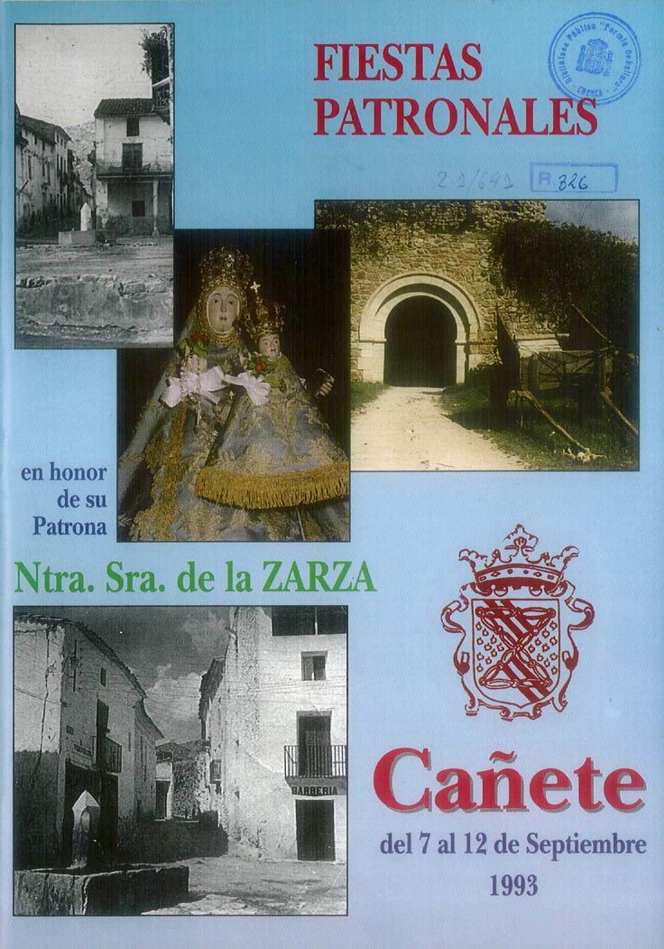 Fiestas en honor a Nuestra Señora de la Zarza 1993 Cañete